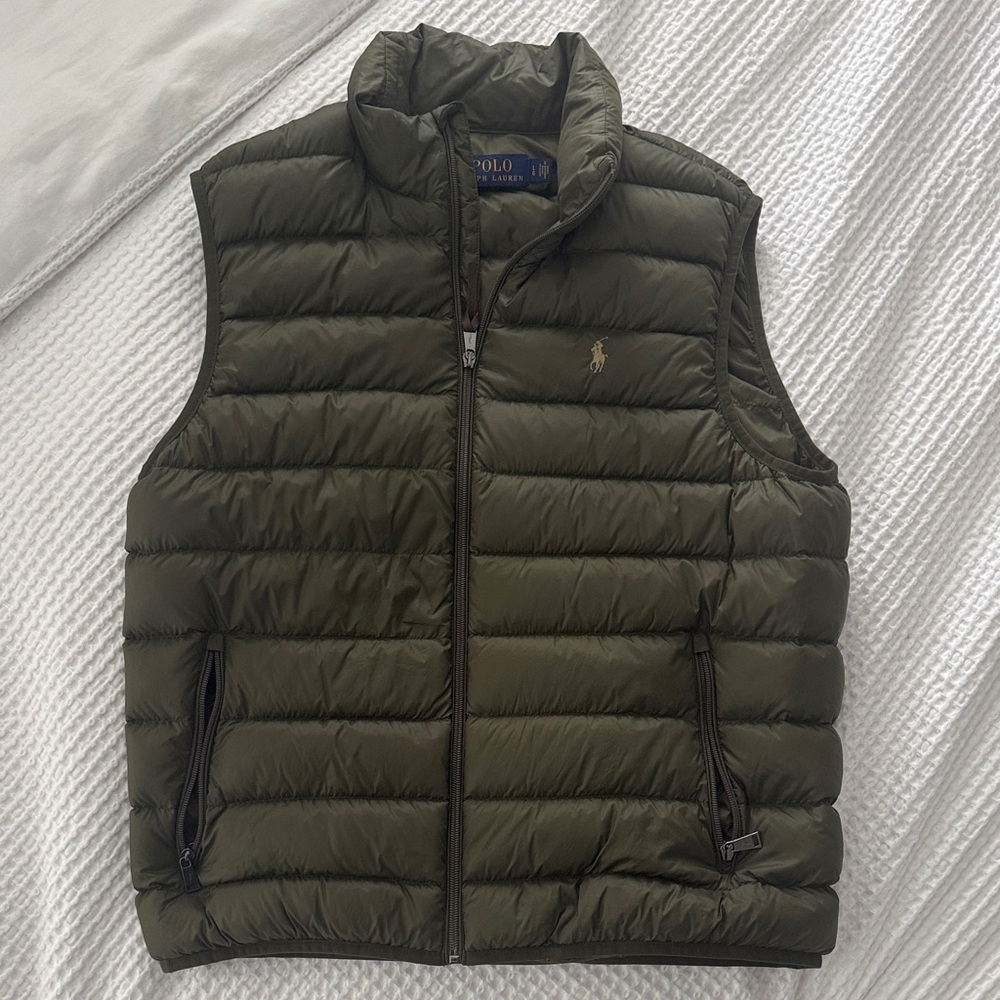 Polo by Ralph Lauren Men's Olive Puffer Vest